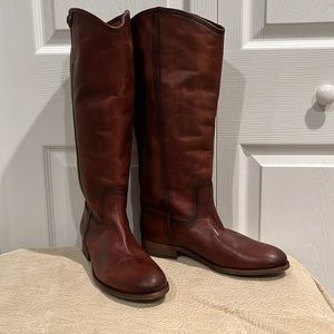 FRYE brown leather boots